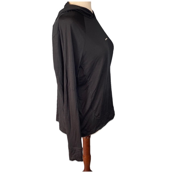 Icebreaker Womens Cool-Lite Wool Blend Hoodie Size XL Thumbholes Logo - Picture 5 of 7